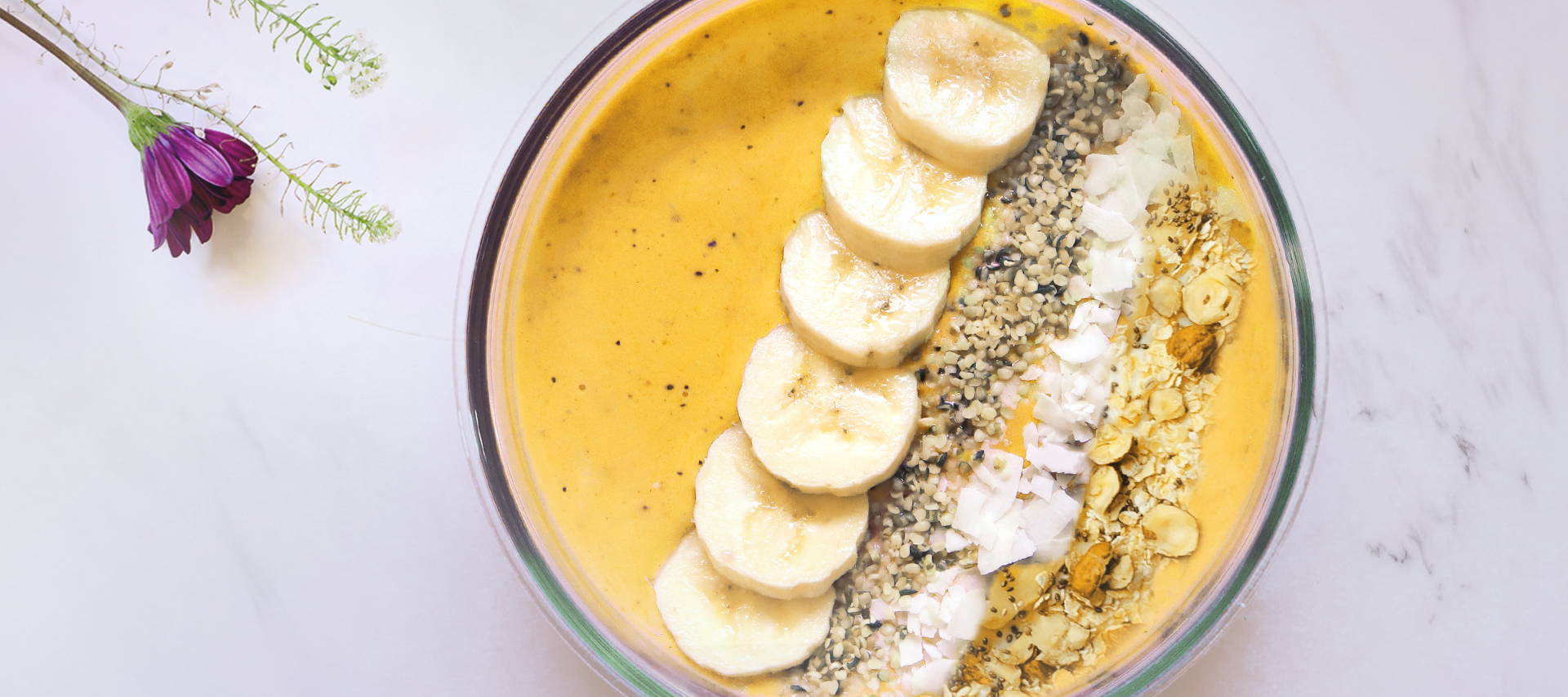 Golden Turmeric Chai Smoothie Bowl