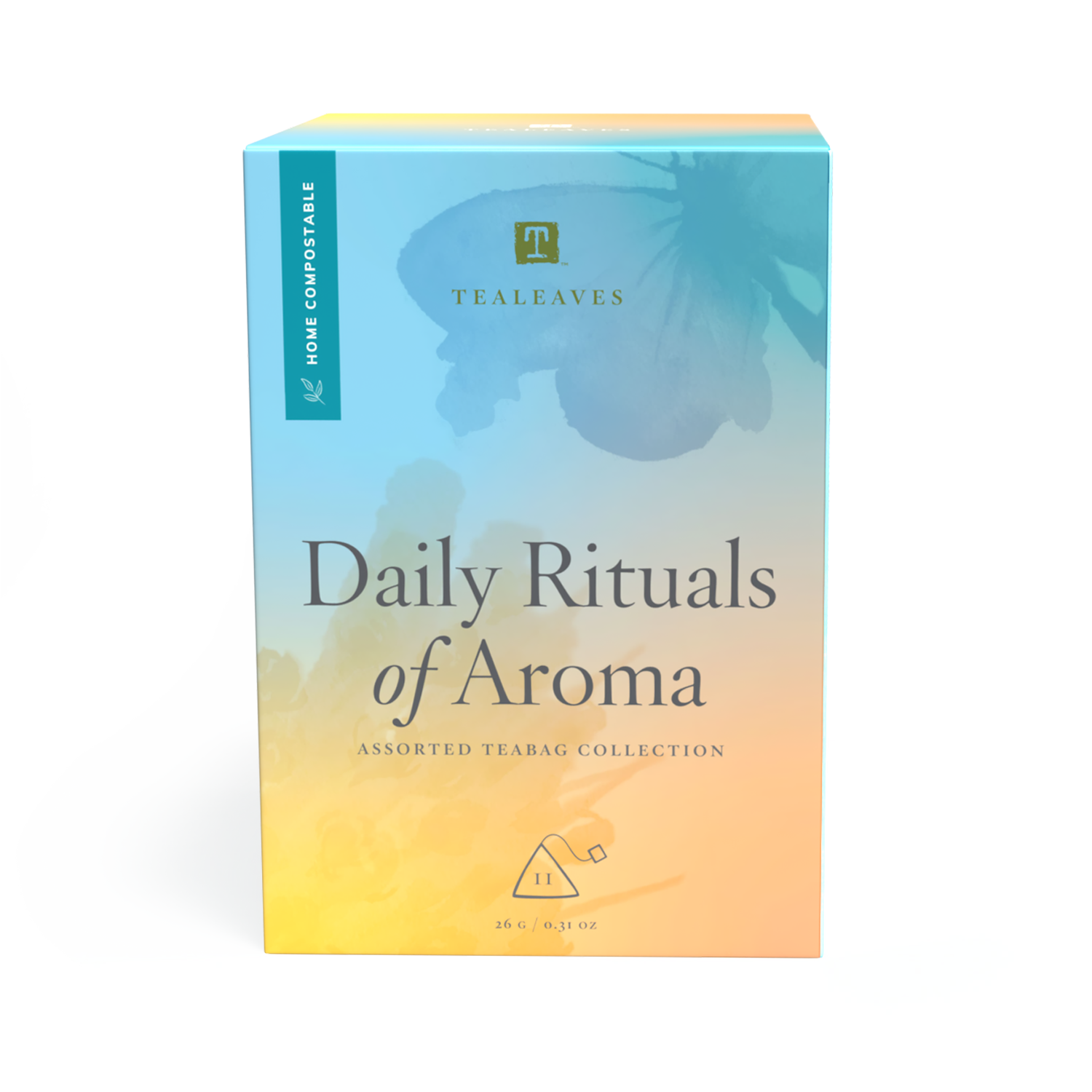 Daily Rituals of Aroma - Compostable Tea Bag Sampler from TEALEAVES. Wellness tea. Premium tea bags.