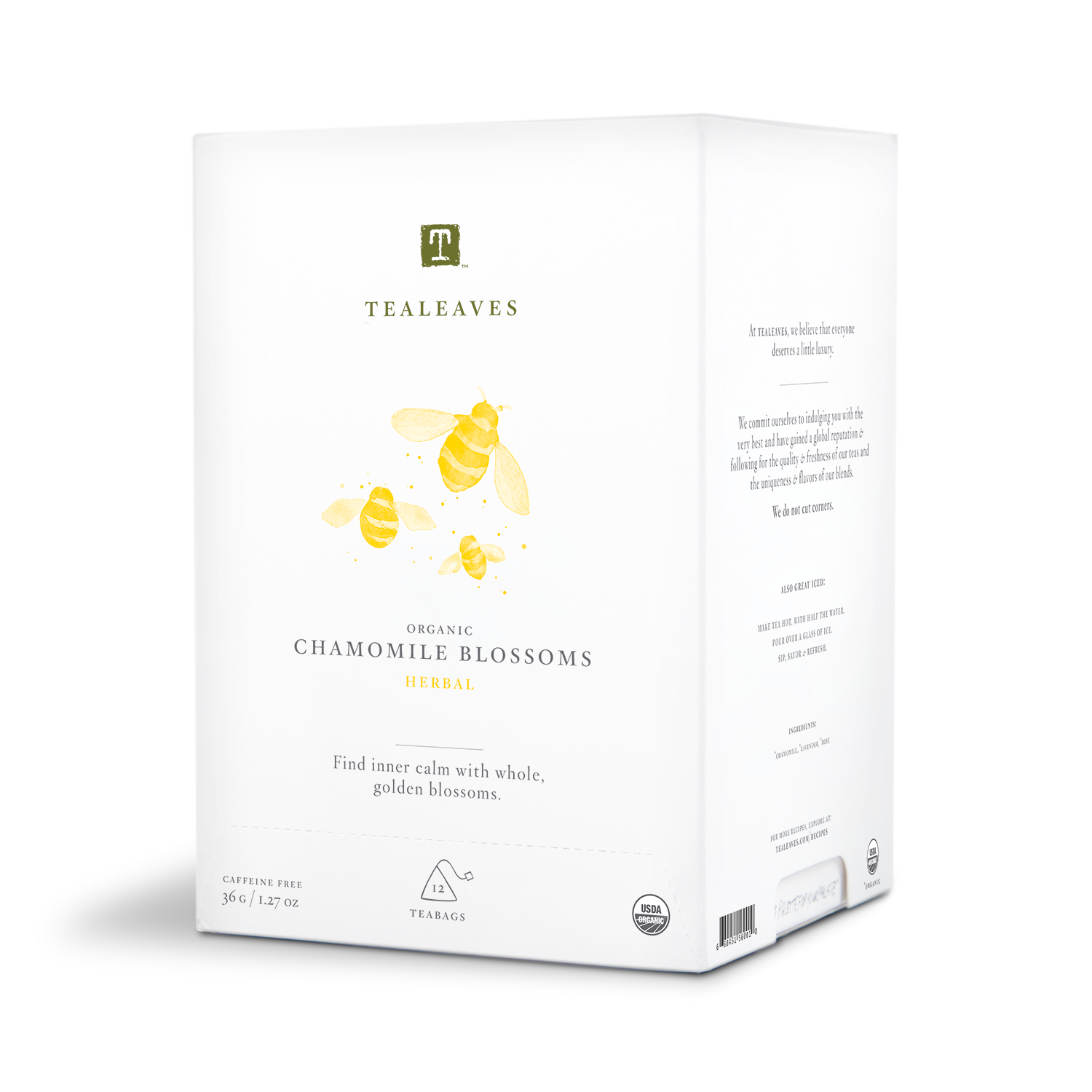 Organic Chamomile Blossoms Tea – Chamomile Tea Bags from TEALEAVES