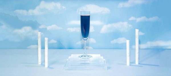 TEALEAVES Pantone Classic Blue Spritz Cocktail Recipe tea infused mixology