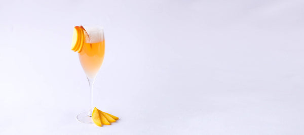 TEALEAVES Peach Bellini Cocktail Mixology Recipe 
