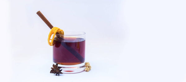 TEALEAVES Crackatook Nutcracker themed cocktail with Mount Gay Amber Rum with black tea infused mixology 