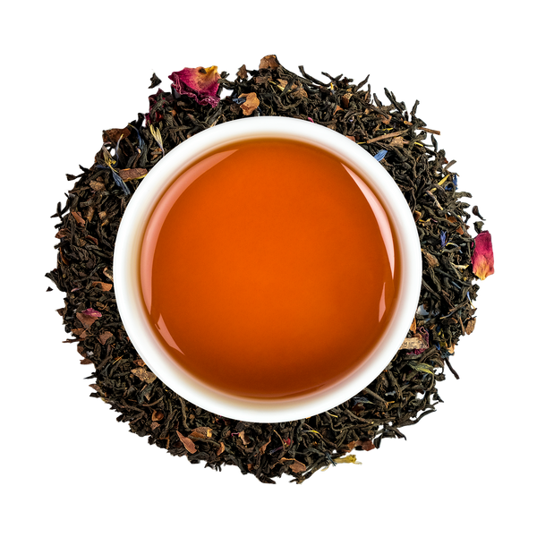 Amour Rose Loose Leaf Black Tea. Premium Loose Leaf Tea. Organic Black Tea. Rose black tea.