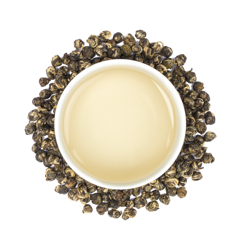 Organic Jasmine Pearl Tea - White Jasmine Loose Leaf Tea from TEALEAVES