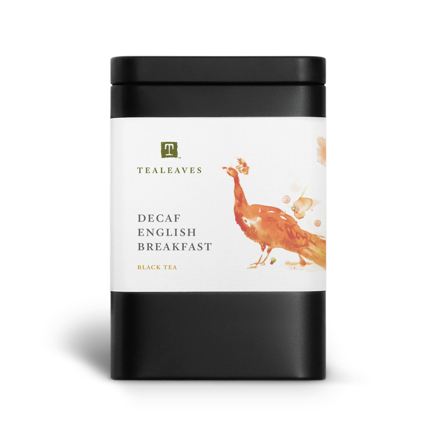 Decaf English Breakfast Tea. Luxury loose leaf tea. Premium black tea.